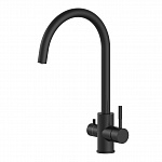 Смеситель для кухни с подключением к фильтру Oliveeka Y OL-458022-MB Matte Black (чёрный матовый)