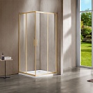 Душевой уголок Vincea Garda VSS-1G1011CLG, 1100*1000, брашированное золото, стекло прозрачное