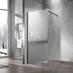 Душевая перегородка Vincea Walk-In 900*2000, VSW-1H900MRB, черный матовый, стекло зеркальное