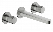 Смеситель для раковины скрытого монтажа WasserKRAFT Tauber 6445, Brushed Nickel (никель брашированный)