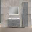 Мебель для ванной Vincea Paola Beton 800 цвет бетон с белой раковиной