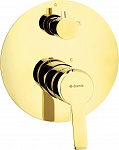 Смеситель скрытого монтажа для ванны/душа на два выхода DEANTE Arnika BQA_Z44P Gold (золото глянцевое)