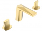 Смеситель для раковины на 3 отверстия Boheme Venturo Gold 150-G-TOUCH (золото)