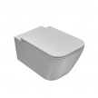 Унитаз подвесной 56х36см безободковый GLOBE Stone  с сиденьем микролифт цвет: белый