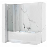 Шторка на ванну складная 80см REA AGAT-2 REA-W0700 Chrome (хром