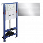Инсталляция Vincea VIS-2508 с клавишей смыва VFP-203CH цвет: хром