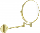 Косметическое зеркало настенное, двухстороннее DEANTE ROUND ADR_R811 Brushed Gold (брашированное золото)