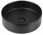 Раковина керамическая 394x394x120 Vincea VBS-216MB, накладная, цвет матовый черный