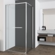 Душевой уголок с поворотно-раздвижной дверью 1200*900 Vincea Tesi VSRW-7TS9012CL, хром