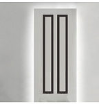 Дизайн-радиаторы 140x20 (см) PRIOFORM Double Frame чёрный матовый