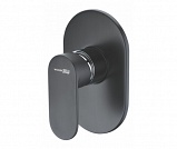 Смеситель скрытого монтажа для душа WasserKRAFT Elbe 7451 чёрный