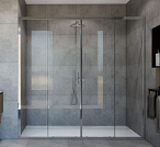 Душевая дверь Vincea Garda 1900 VDS-1G2190CL профиль хром, стекло прозрачное