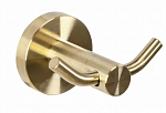 Крючок двойной REA 332914B Brushed Gold (брашированное золото)