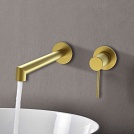 Смеситель для раковины скрытого монтажа Vincea Desire VBFW-1D1BG, брашированное золото