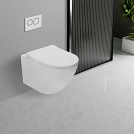 Унитаз подвесной Vincea Tornado Globo VT1-14T, цвет белый, ультратонкое soft-close сиденье