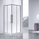 Душевой уголок Vincea Slim-N 1000*900, вороненая сталь, стекло прозрачное
