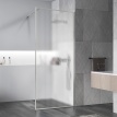 Душевая перегородка Vincea Walk-In HP 900*2000 VSW-1HP900FLBN, брашированный никель, стекло рифленое