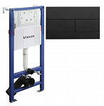 Инсталляция Vincea VIS-2508 с клавишей смыва VFP-203MB цвет: чёрный матовый