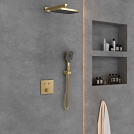 Душевая система скрытого монтажа Vincea VSFW-4211BG Brushed Gold (брашированное золото)