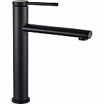 Смеситель для раковины высокий REA OVAL REA-B6511 Black matte (чёрный матовый)