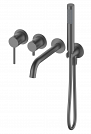 Смеситель для ванны скрытого монтажа Oliveeka Y OL-889017-BGM Gun Metal (оружейная сталь)