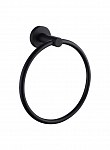 Держатель полотенца кольцо REA MIST Black mat цвет чёрный матовый