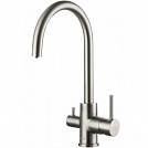 Смеситель для кухни с переключателем для фильтра Paulmark Essen Es213211-NI цвет никель