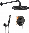 Душевая система скрытого монтажа REA LUNGO + BOX Black mat цвет чёрный матовый