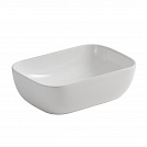 Раковина накладная Oliveeka 455х325, керамическая, бела