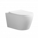 Унитаз подвесной Oliveeka Tornado YJ-2280 безободковый, ультратонкое soft-close сиденье