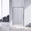 Душевая дверь Vincea 1200×1950 Slim-N VDS-4SN120CLGM, вороненая сталь, стекло прозрачное