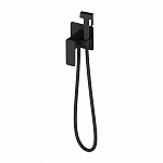 Смеситель скрытого монтажа с гигиеническим душем Oliveeka Matte Black (чёрный матовый) OL-829003-MB
