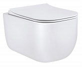 Унитаз подвесной Vincea Form VT1-35 безободковый, цвет белый, ультратонкое soft-close сиденье