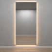 Зеркало безрамное с подсветкой 196 x 96 см GENGLASS HALFEO NF LED XL