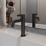 Смеситель для раковины Vincea Villa VBF-1VL1MB, чёрный матовый