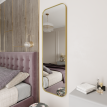 Зеркало в раме с закруглёнными углами GENGLASS KUVINO M, 150 х 50 см золото