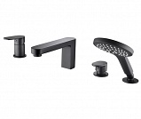 Смеситель на борт ванны WasserKRAFT Elbe 7455 чёрный