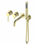 Смеситель для ванны скрытого монтажа Oliveeka Y OL-889017-BG Brushed Gold (брашированное золото)