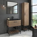 Мебель для ванной Comforty Бредфорд-75 дуб тёмный Лофт