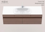 Мебель для ванной Egloo Trend 150см цвет Американский орех