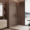 Душевая перегородка 900×2000 Vincea Walk-In VSWL-7HS900CLGM, вороненая сталь, стекло прозрачное Душевая перегородка 900×2000 Vincea Walk-In VSWL-7HS900CLGM, вороненая сталь, стекло прозрачное