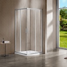 Душевой уголок Vincea Garda 1200*1000 VSS-1G1012CLBN, брашированный никель, стекло прозрачное