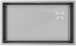 Мойка кухонная 740*440 Paulmark NEXT-SKEW 74 UNI, PM887444-BS брашированная нержавеющая сталь