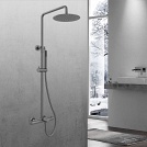 Душевая термостатическая стойка Vincea Vogue VSFS-1V1TGM (вороненая сталь)