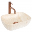Раковина накладная REA 36*25 BELINDA MINI REA-U4700 TRAVERTINE MATT ( травертин матовый)