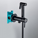 Гигиенический душ со смесителем ALMAes BENITO AL-859-05 чёрный матовый