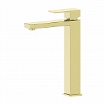 Смеситель для раковины высокий Oliveeka Brushed Gold (брашированное золото) OL-962008G-BG