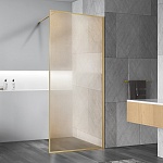 Душевая перегородка Vincea Walk-In HP Art. VSW-1HP120GWBG, 1200*2000, брашированное золото, стекло с золотыми нитями