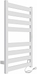 Полотенцесушитель электрический INDIGO Oktava Slim 80/40 (таймер, скр.монтаж, унив.подкл.R/L, Белый матовый)