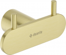 Крючок настенный двойной DEANTE ROUND ADR_R121 Brushed Gold (брашированное золото)